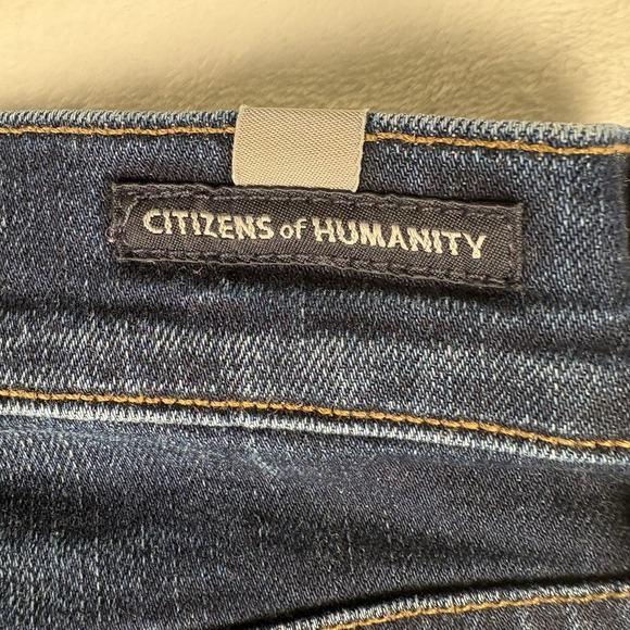 Citizens of Humanity Phoebe Slim Straight Crop Jeans Women's Size 26 Dark Blue - Picture 9 of 13